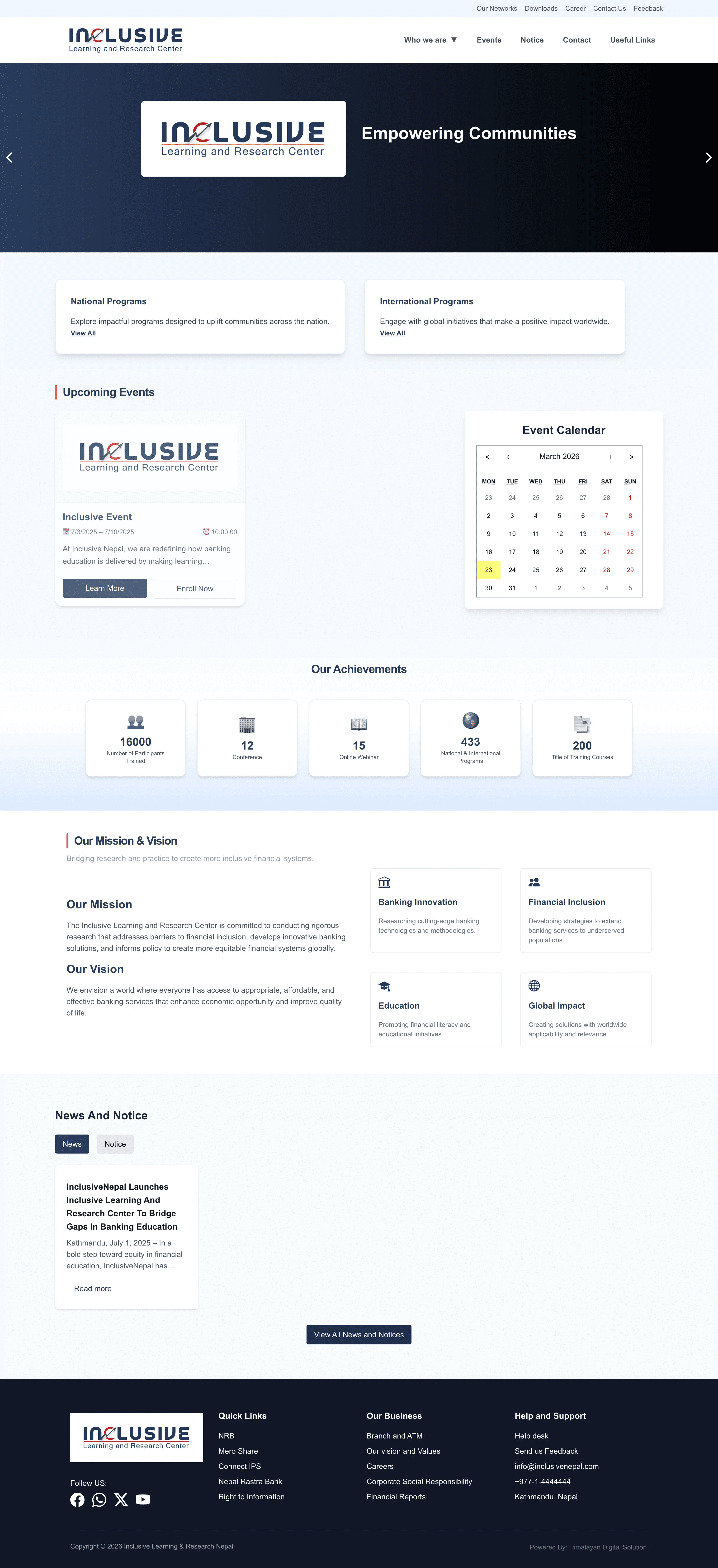 Inclusive Learning & Research Center